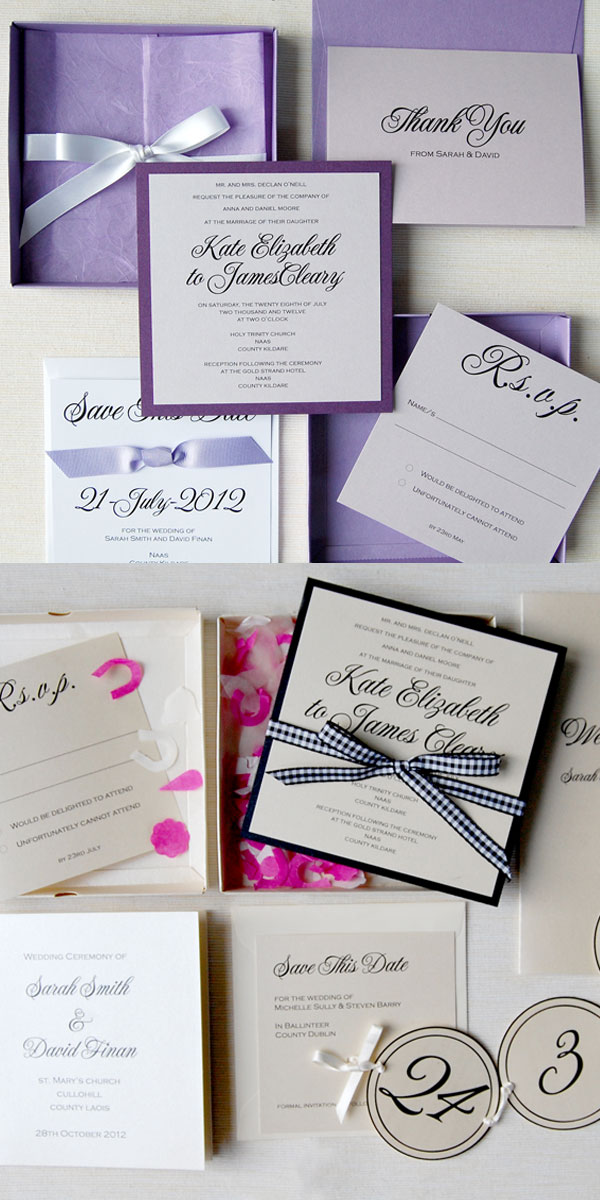 These box invitations are the ultimate in presentation and luxury for the 