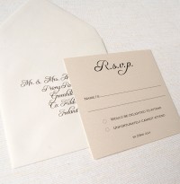 Square Rsvp & Envelope