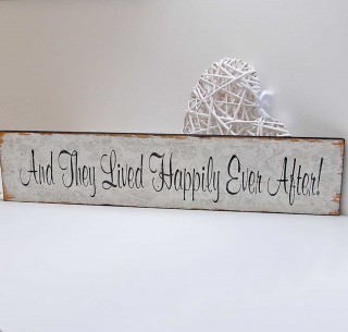 Large Happily Ever After Wooden Sign *SOLD OUT!!!