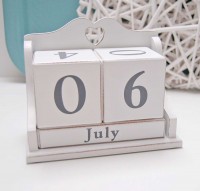 White Wooden Calendar